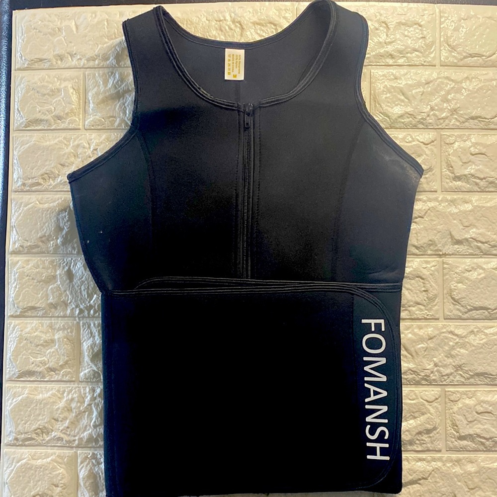 Black workout sweat top